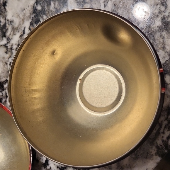 Vintage Tin Festive Santa Claus Ornament - Red, White, Black, and Blue - Picture 4 of 4